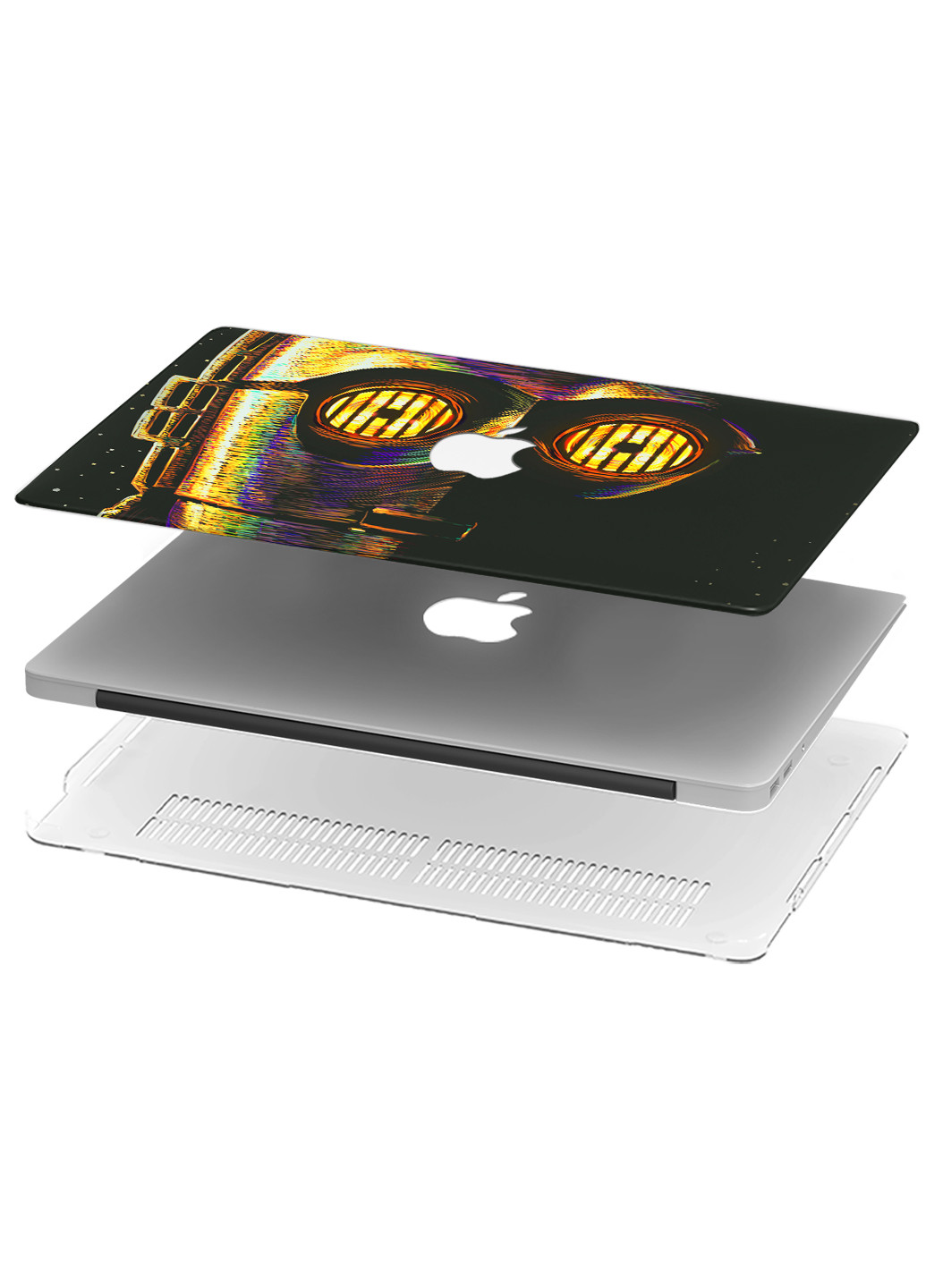 Чехол пластиковый для Apple MacBook Pro Retina 15 A1398 Три-пи-о Звёздные войны (C-3PO Star Wars) (6353-2493) MobiPrint (218865448)