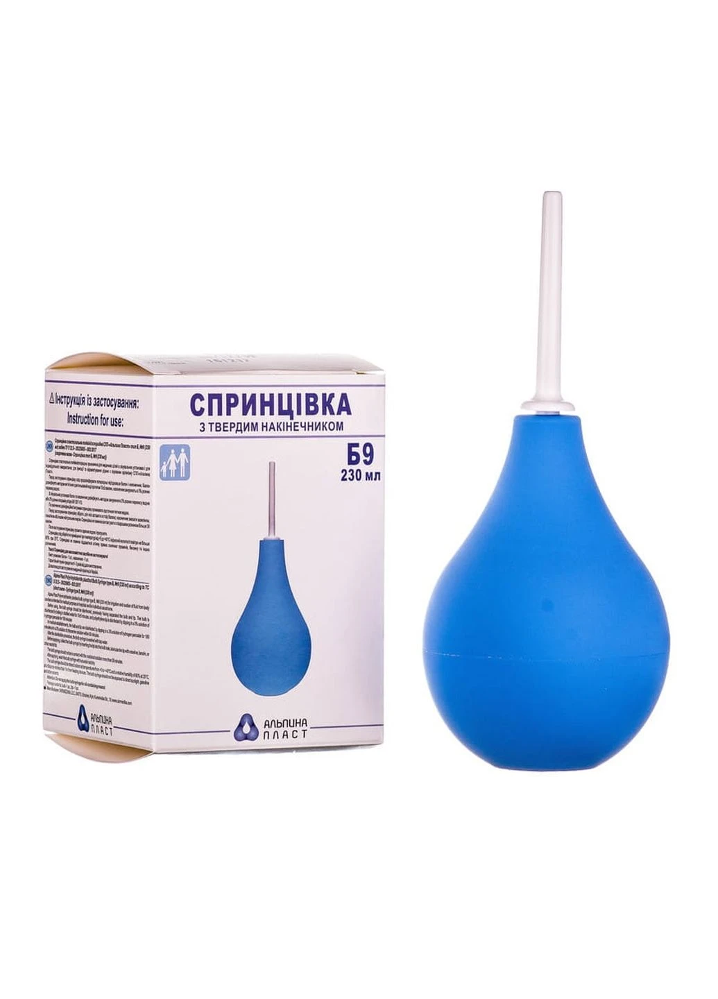 Спринцовка Б9 с твердым наконечником UkrMedica (248920046)