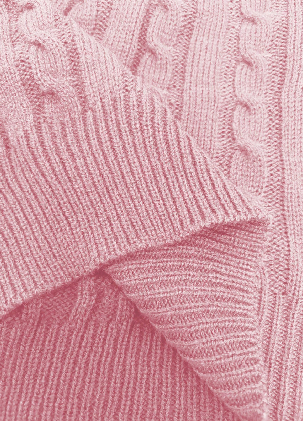 Светло-розовое кэжуал платье платье-свитер SHEIN однотонное