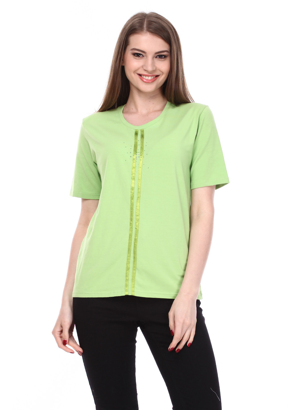 Зеленая летняя футболка Amalia