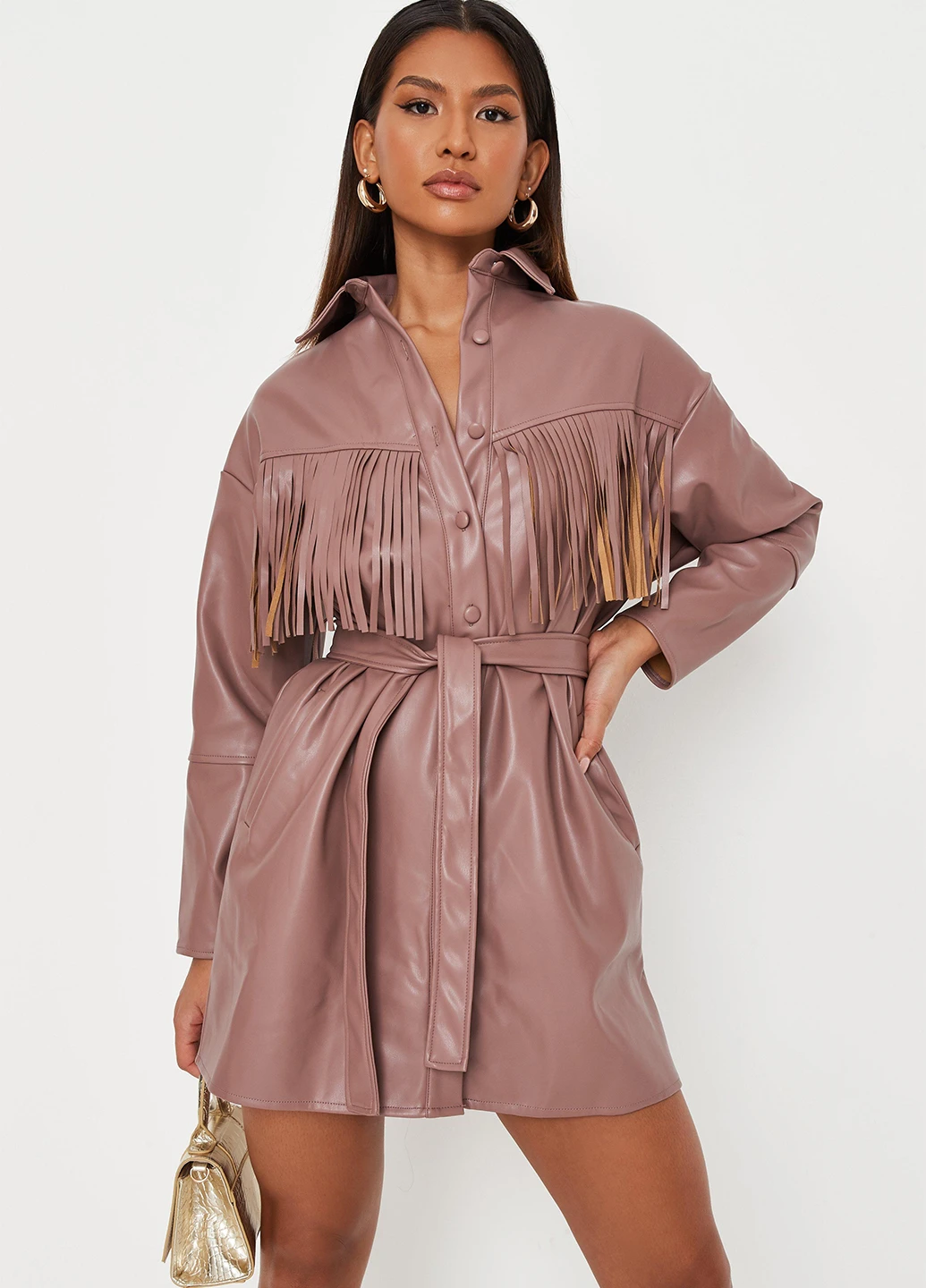 Коричнева кежуал плаття, сукня Missguided однотонна