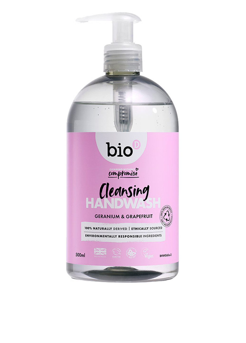 Жидкое мыло с натуральным эфирным маслом герани, 500 мл Bio-D (286217540)