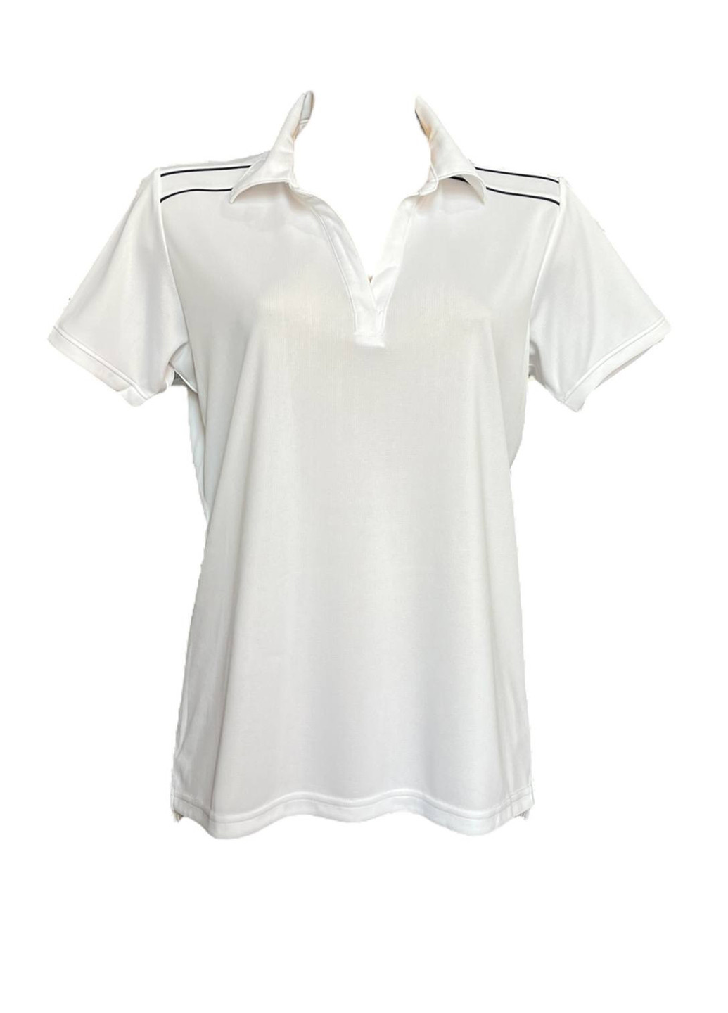 Белая женская футболка-поло New Era однотонная