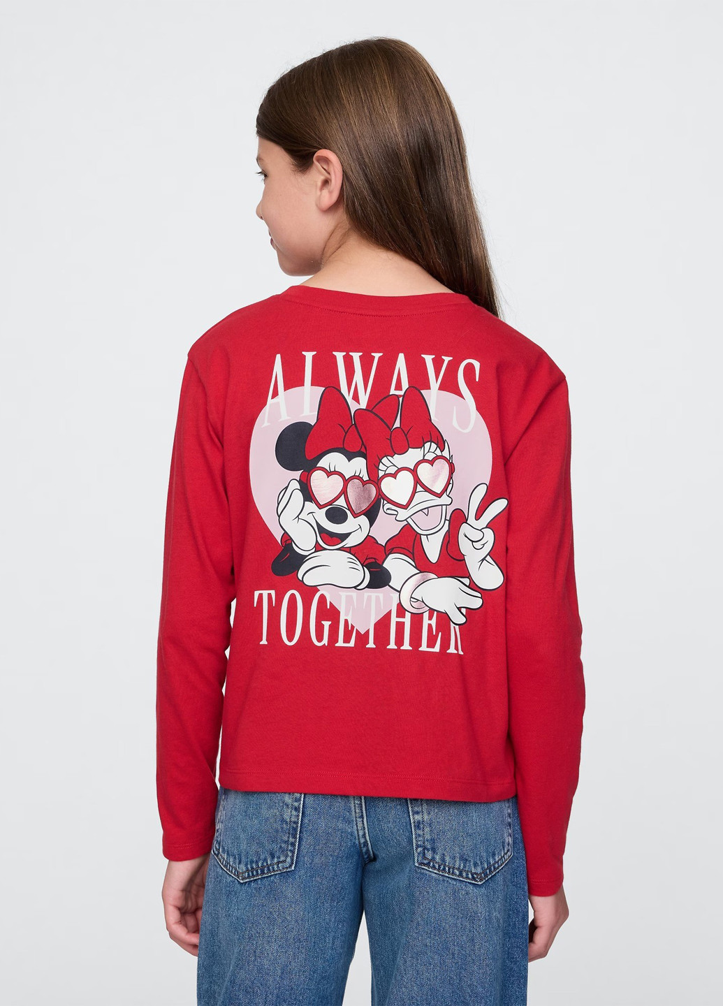 Красный демисезонный кэжуал лонгслив Gap персонажи