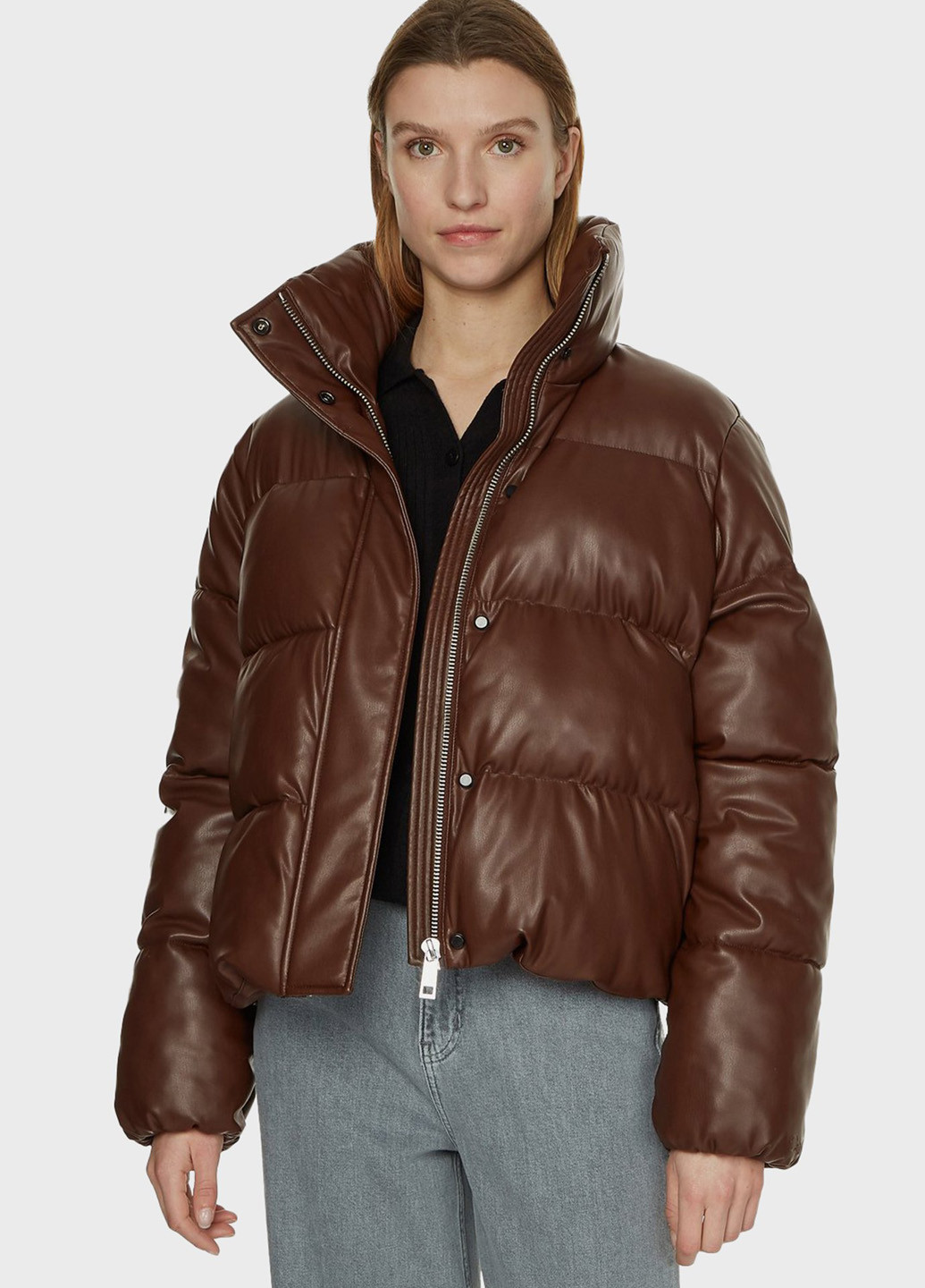 Коричнева демісезонна куртка Calvin Klein