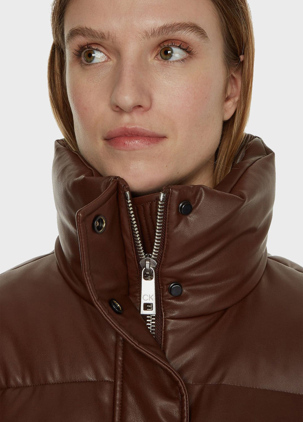 Коричнева демісезонна куртка Calvin Klein