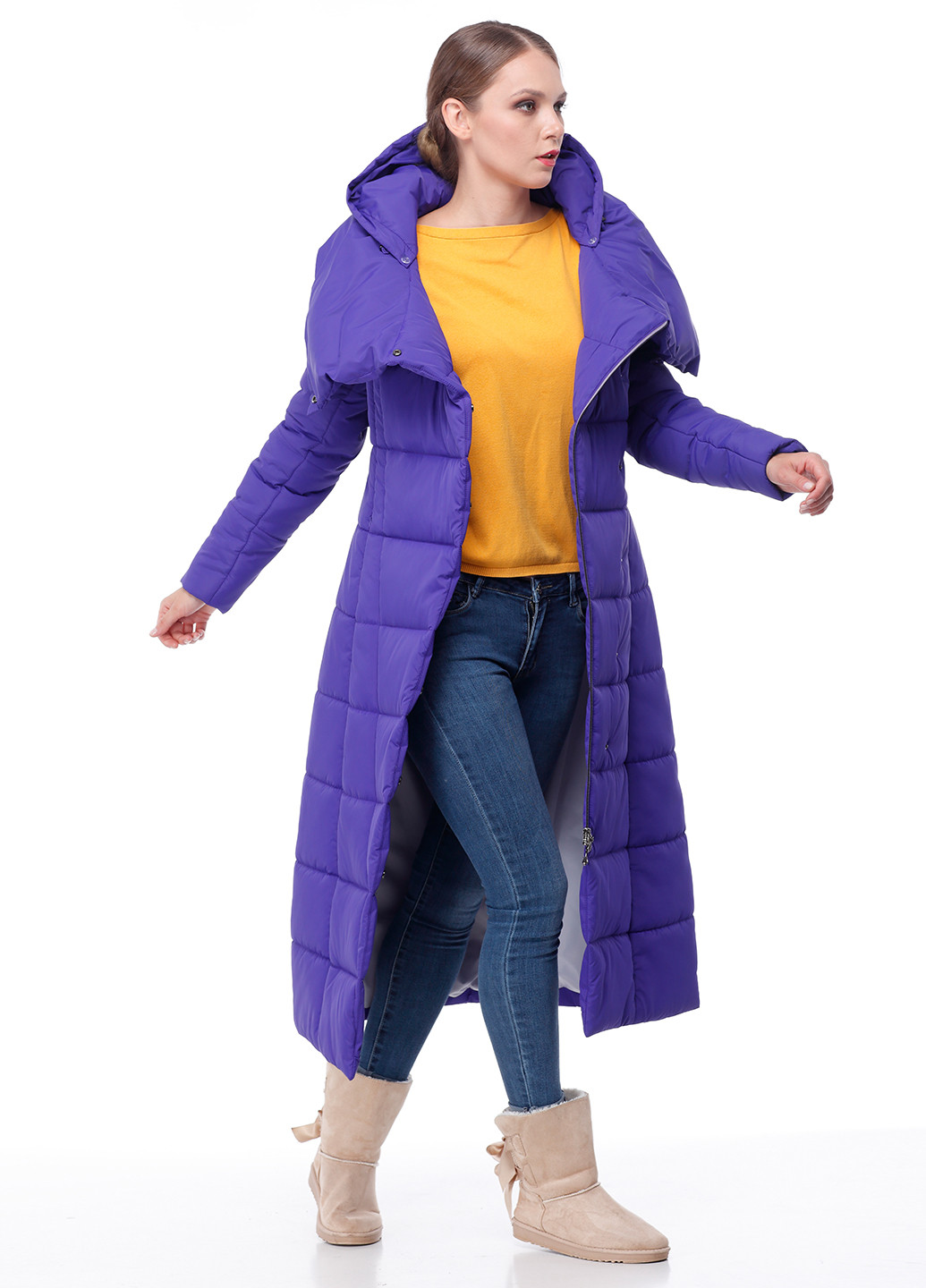 Фиолетовая зимняя куртка Origa