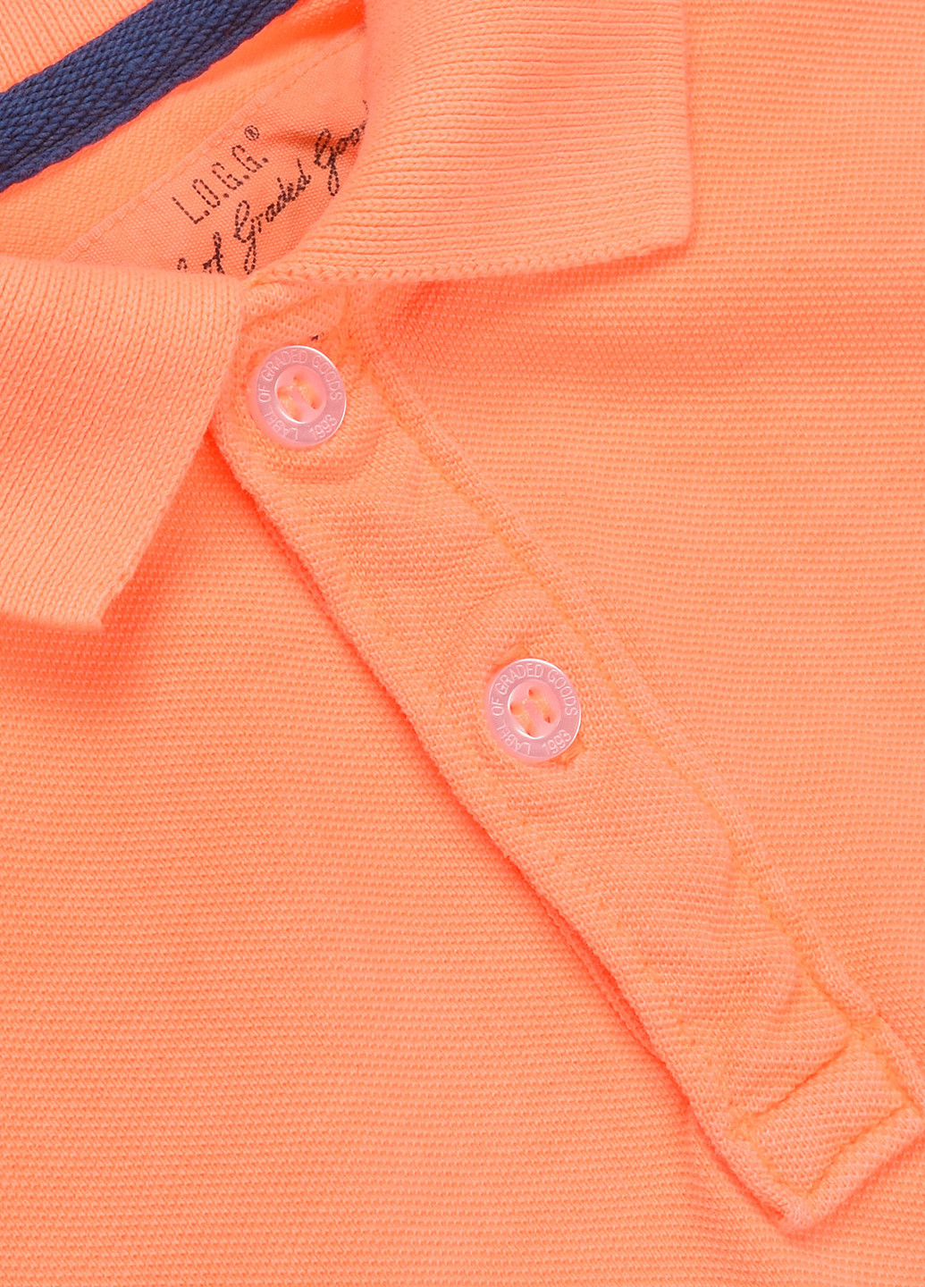 Кислотно-оранжевая детская футболка-поло для мальчика H&M однотонная