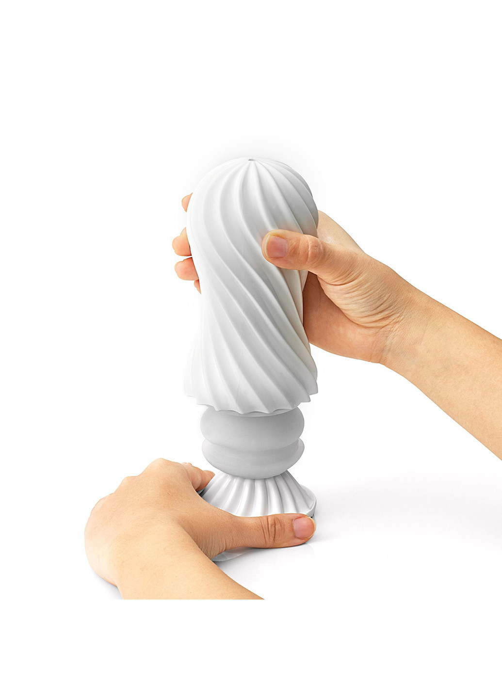 Мастурбатор FLEX Silky White зі змінною інтенсивністю можна скручувати Tenga (254151536)
