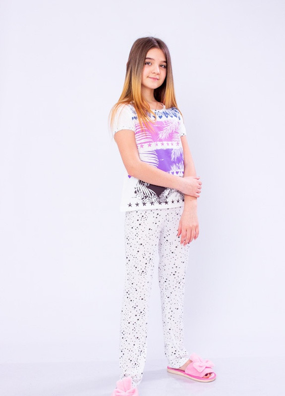 Молочная всесезон пижама для девочки (подростковая) Носи своє 6076