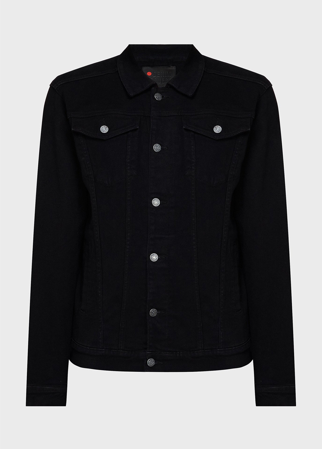 Чорна демісезонна куртка Denim Project