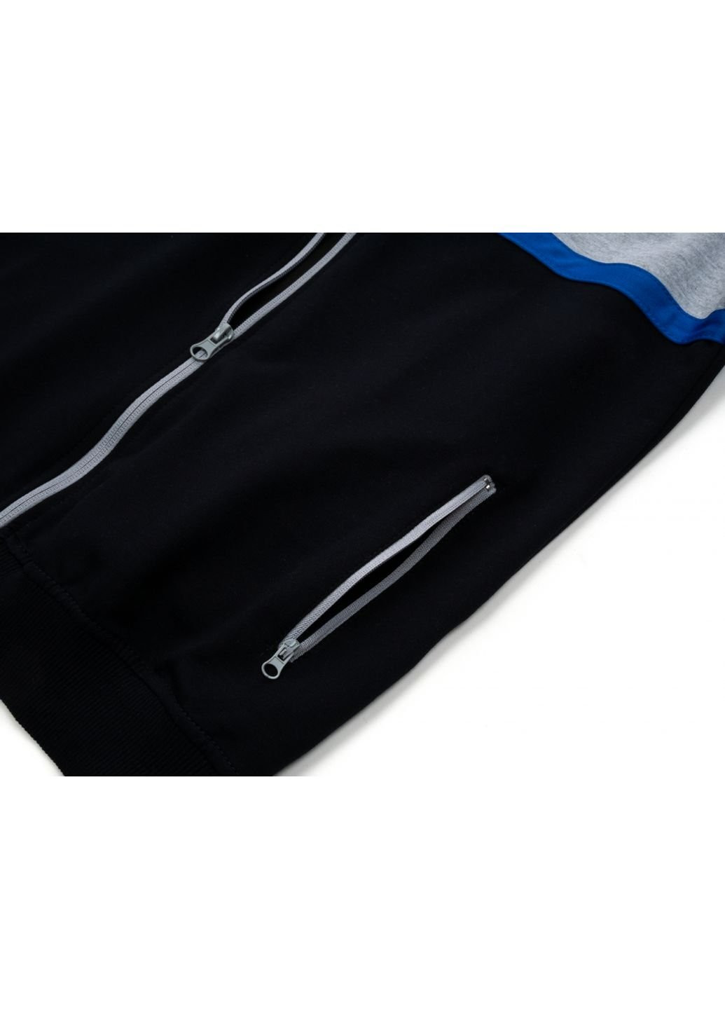 Синий демисезонный спортивный костюм " sport" (s-301-164b-gray) Joi