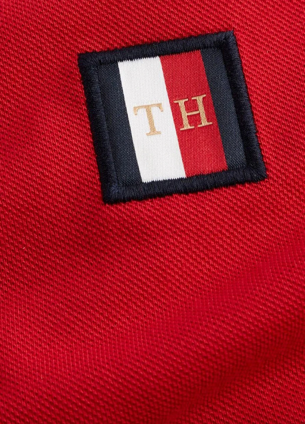 Красная футболка-поло для мужчин Tommy Hilfiger с логотипом