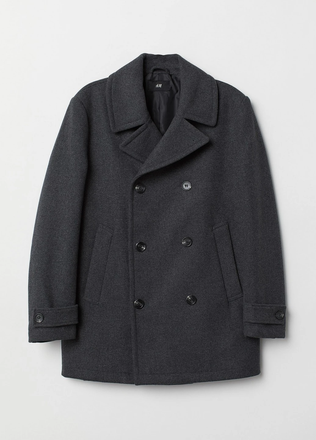 Серое демисезонное Полупальто H&M
