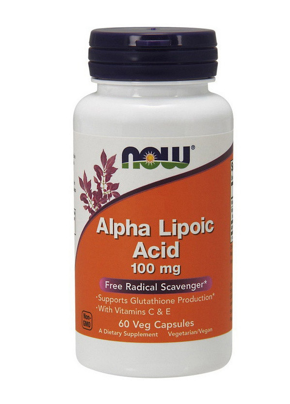 Альфа-липоевая кислота Alpha Lipoic Acid 100 mg 60 caps Now (254916586)