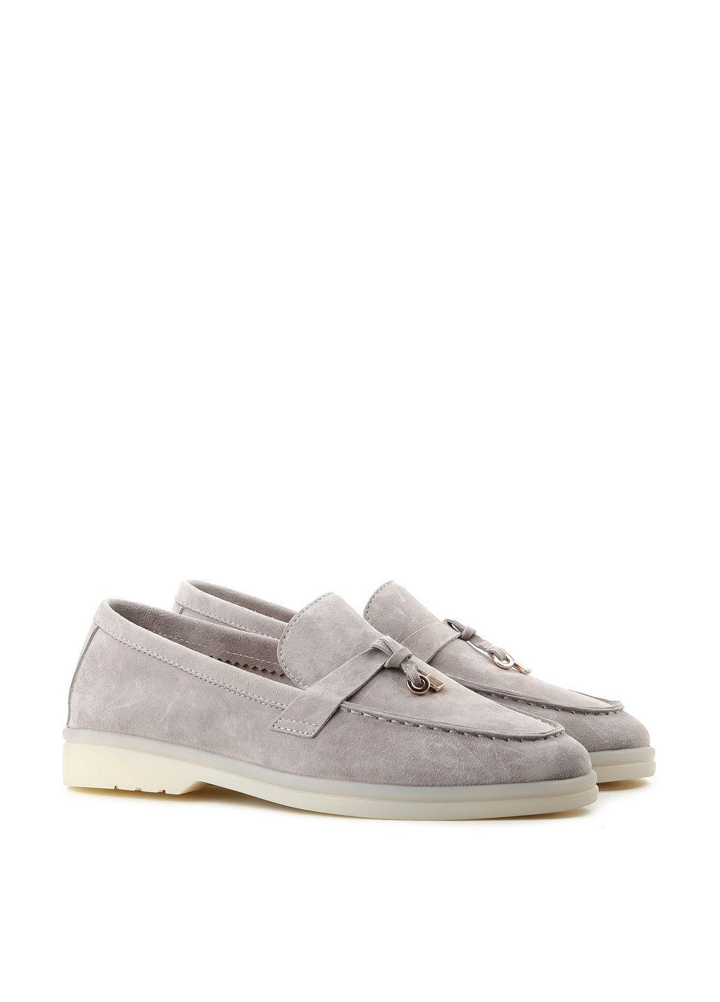 Le'BERDES Туфлі лофери світло-сірий з натуральна замша, україна — літо (322088066)
