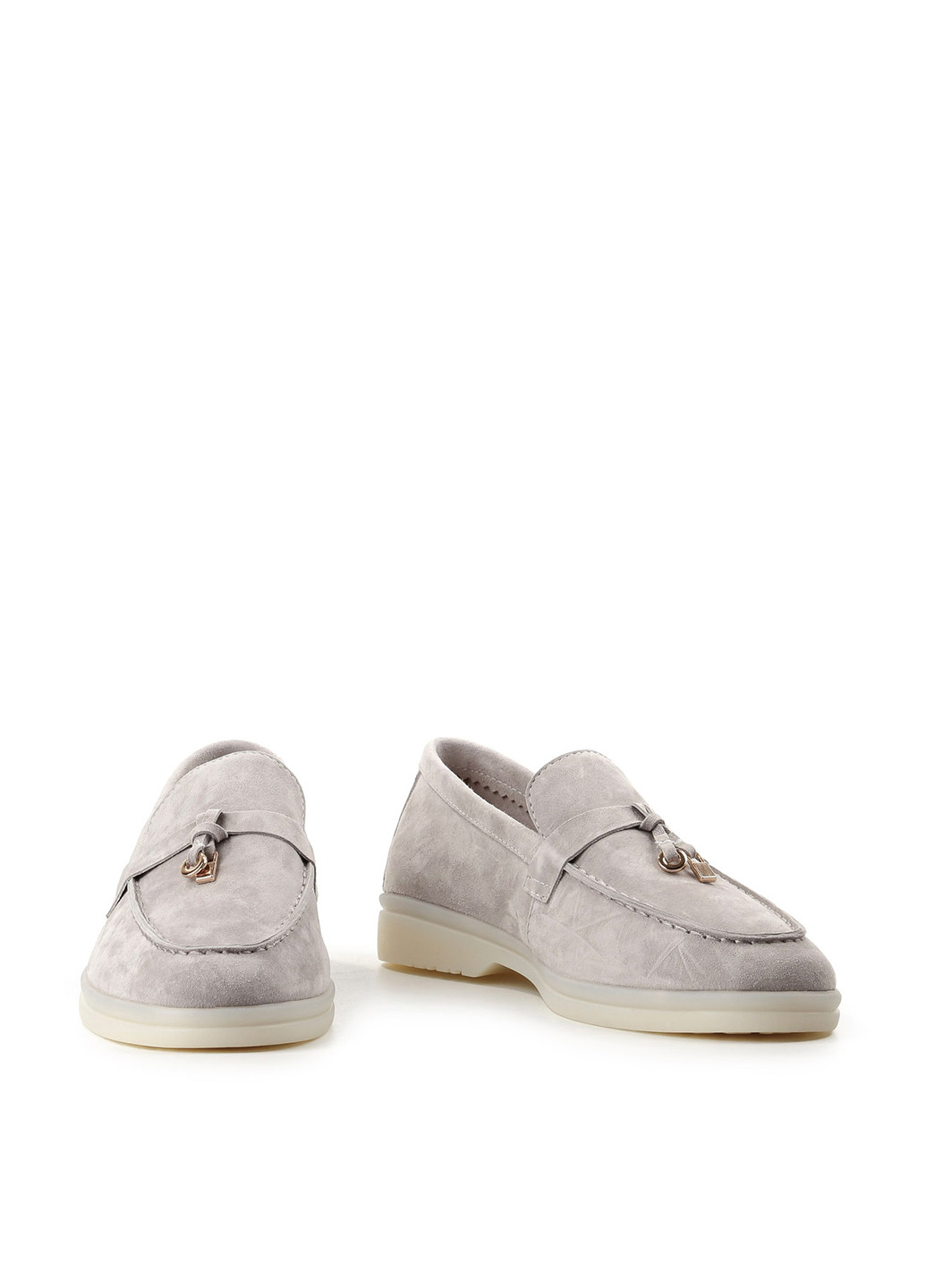 Le'BERDES Туфлі лофери світло-сірий з натуральна замша, україна — літо (322088066)