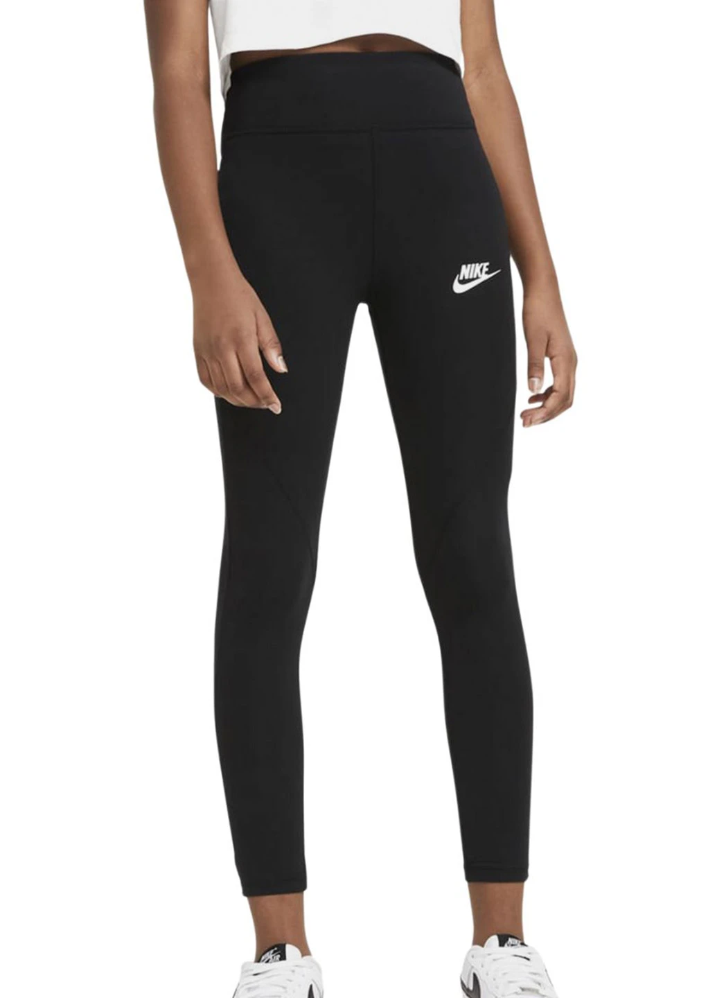 Черные демисезонные леггинсы Nike