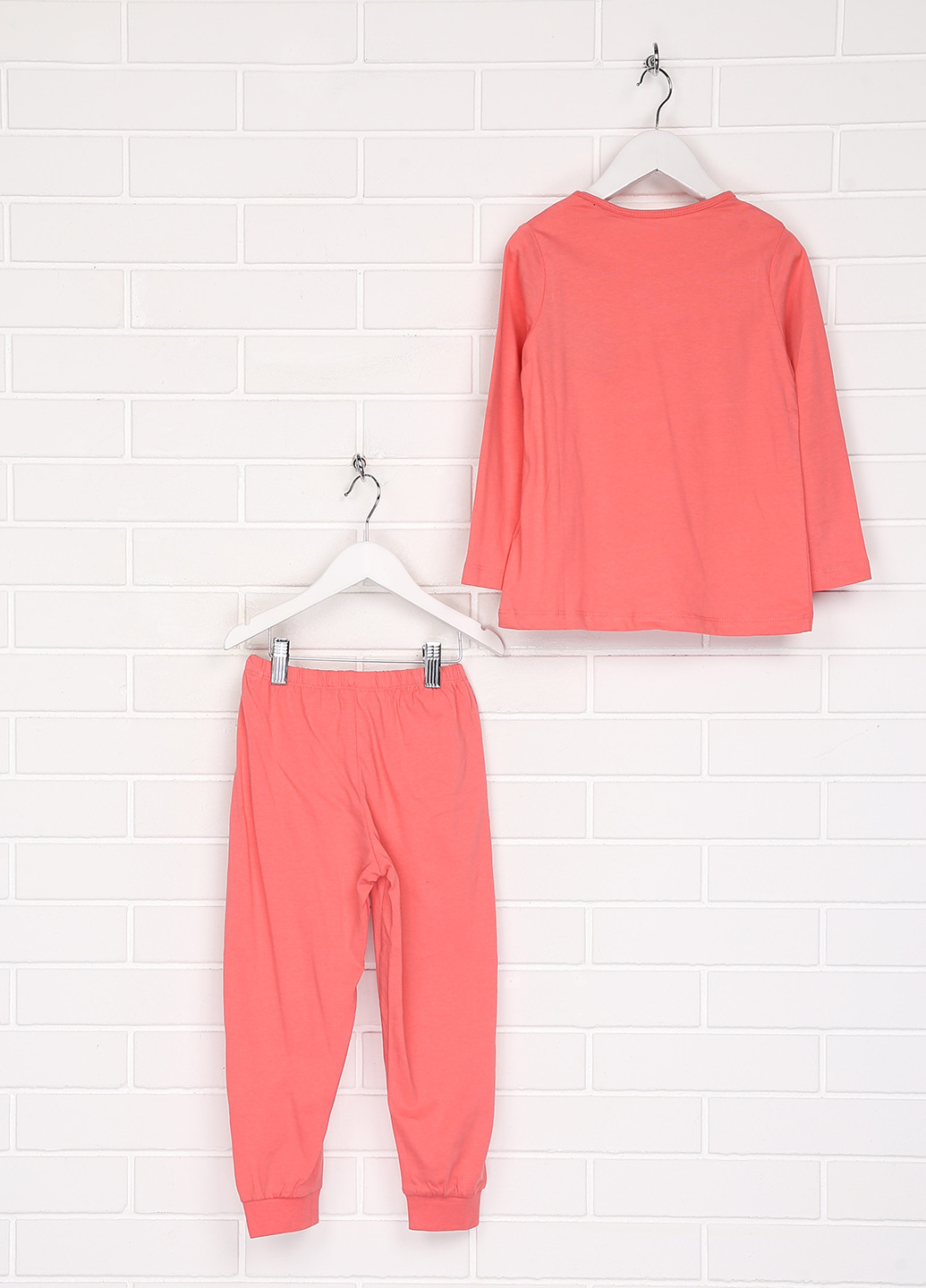 Рожева всесезон піжама (лонгслів, брюки) лонгслив + брюки Lupilu
