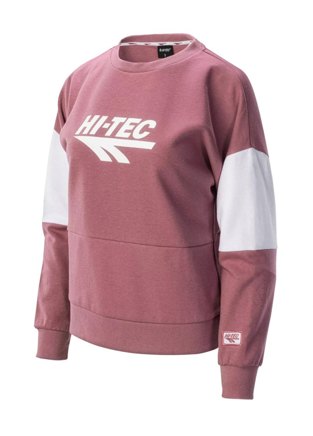 Розовый свитшот Hi-Tec логотип нашивки (299962079)