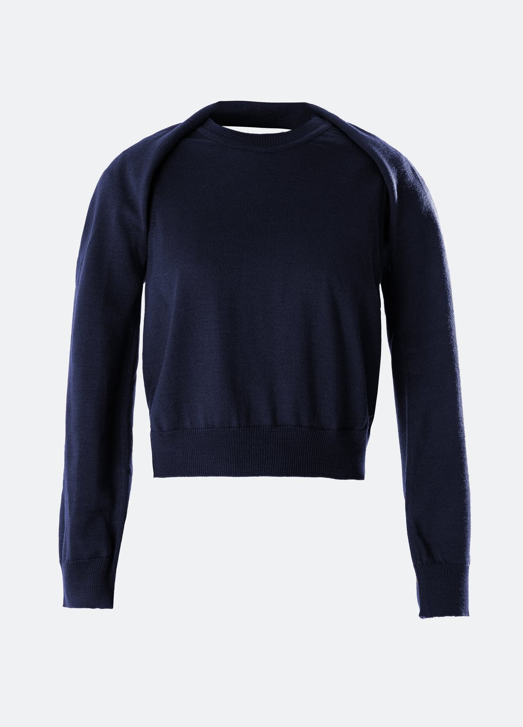 Темно-синій демісезонний комплект (жилет, болеро) Gepur