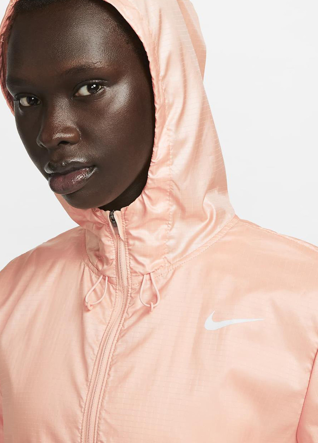 Персикова демісезонна куртка cu3217-800 Nike Essential Women's Running Jacket