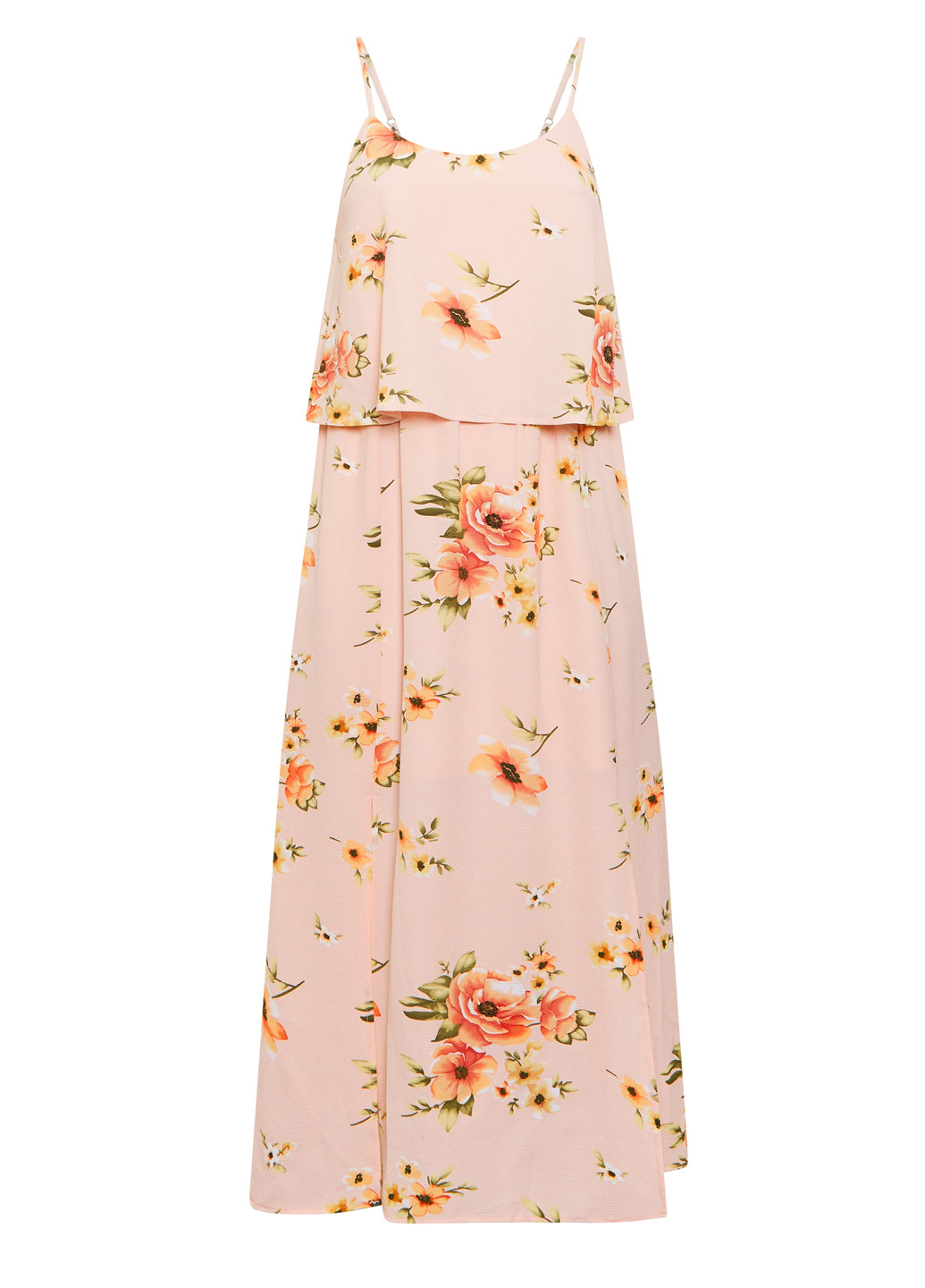 Светло-розовое кэжуал платье Yours Clothing с цветочным принтом