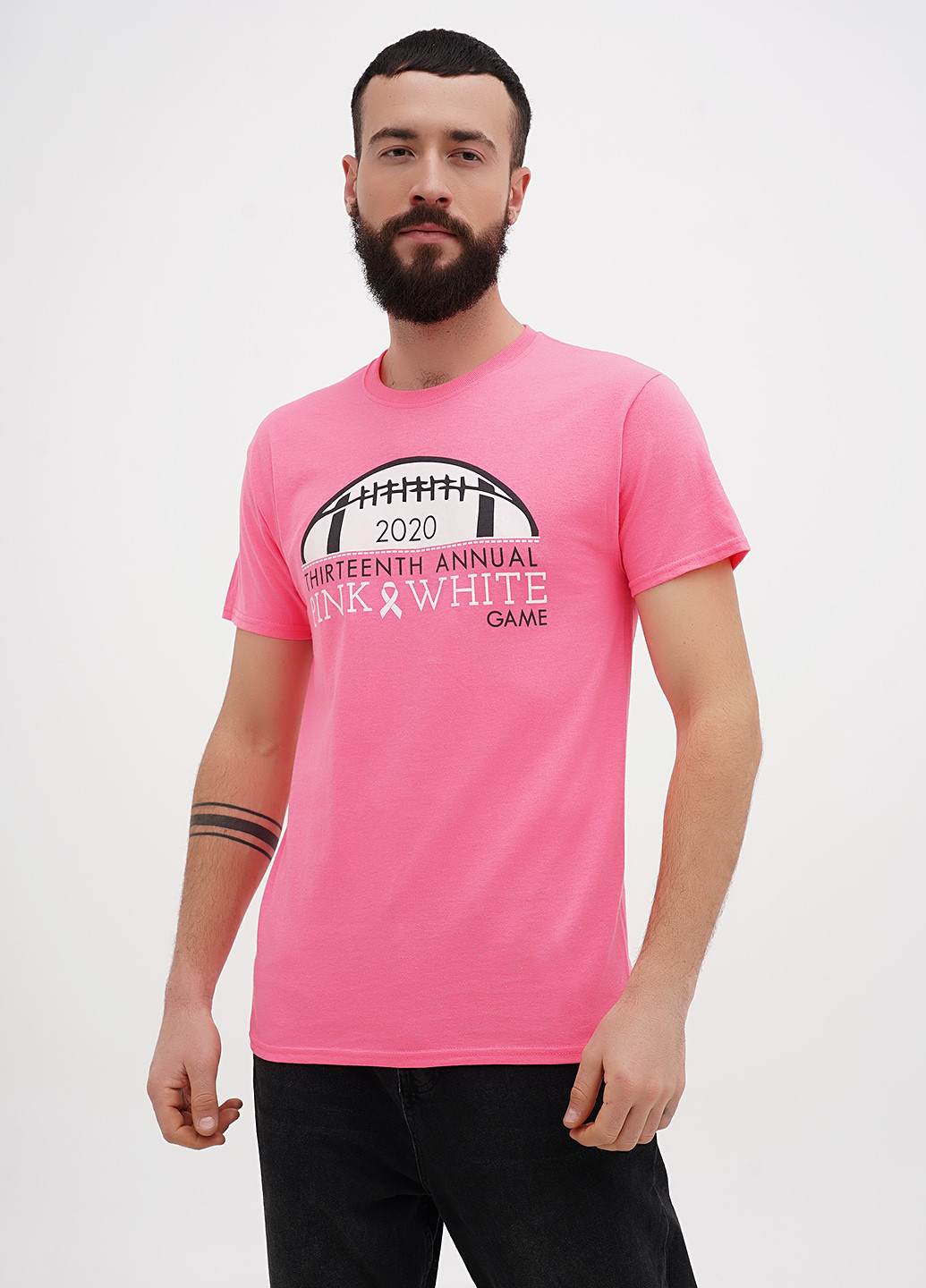 Кислотно-рожева футболка Jerzees