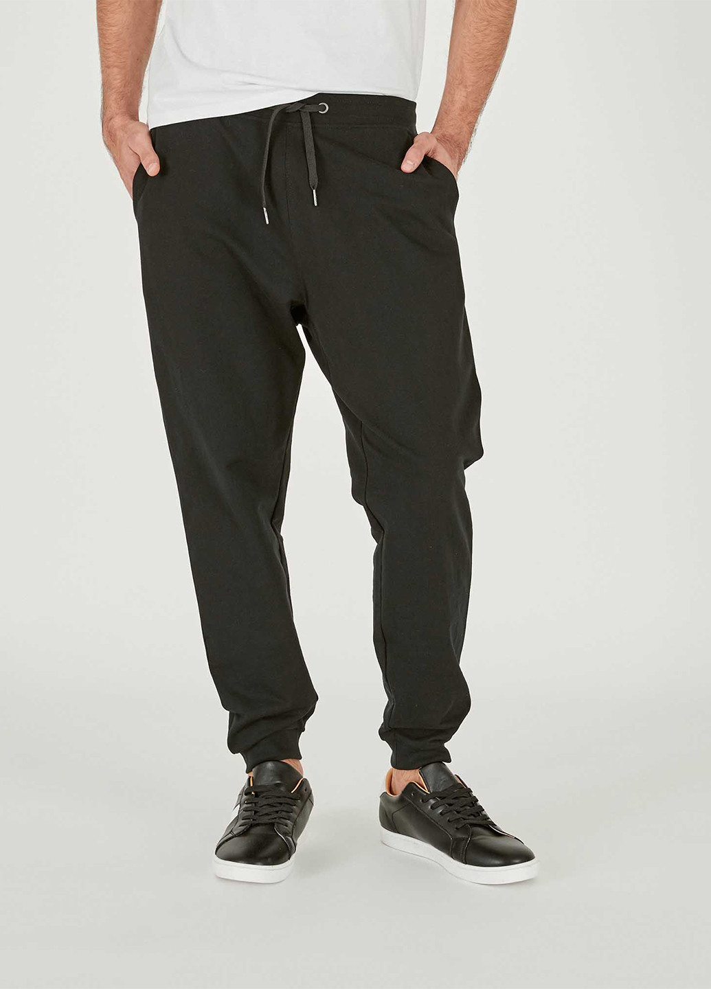 Черные кэжуал демисезонные со средней талией брюки Piazza Italia