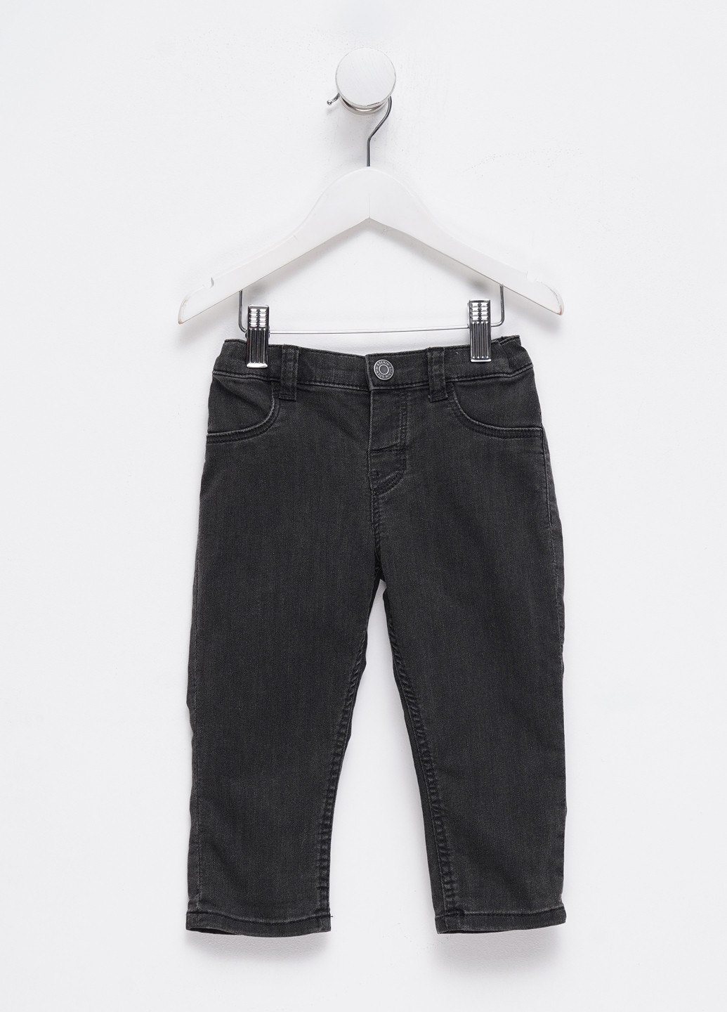 Темно-серые демисезонные зауженные джинсы H&M