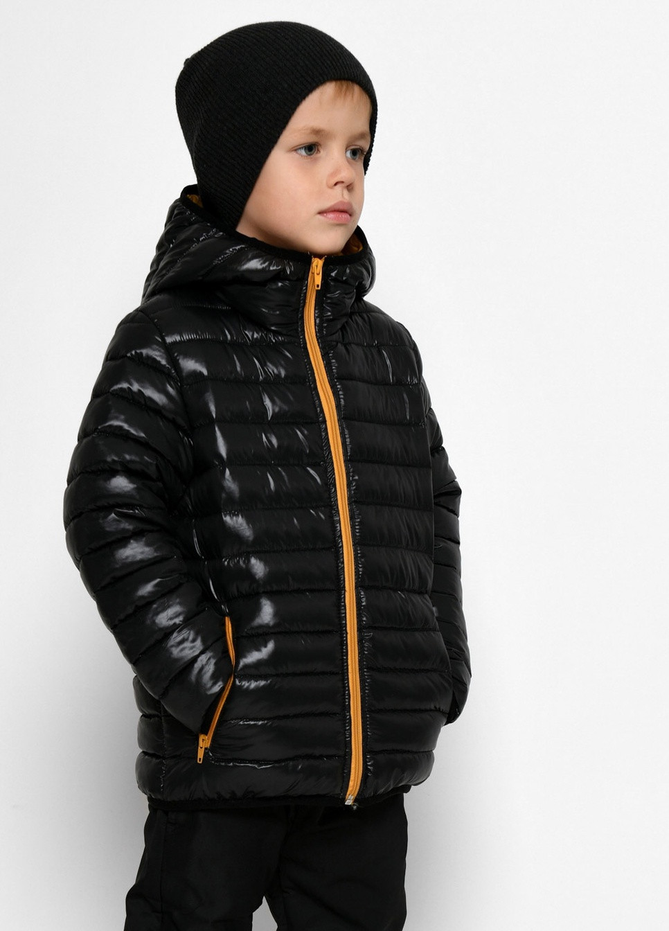 Черная демисезонная детская демисезонная куртка X-Woyz