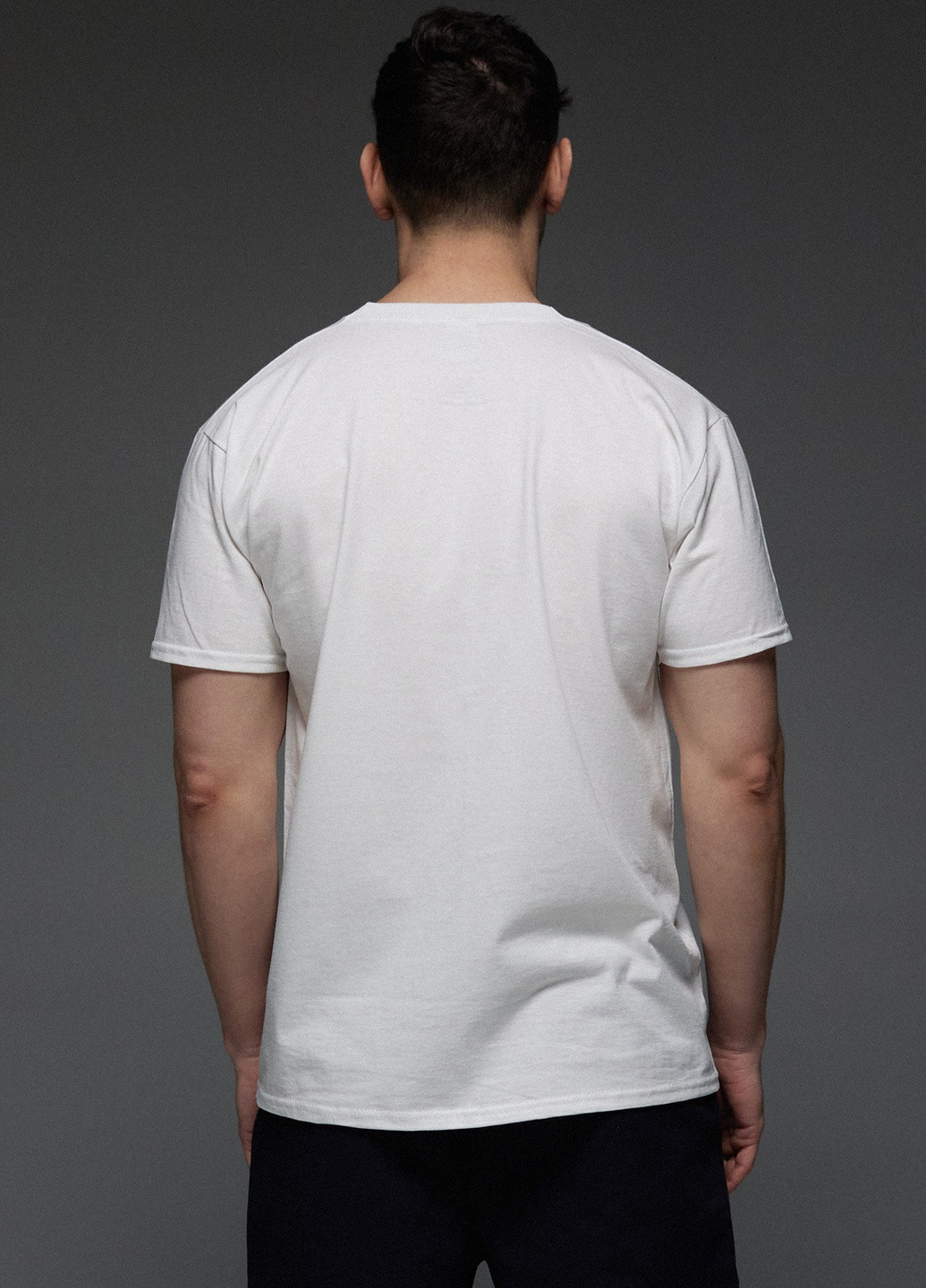 Белая футболка мужская с коротким рукавом Aspirine