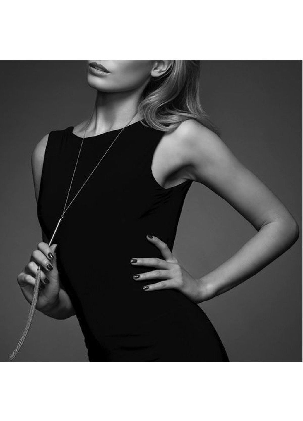 Ланцюжок-батіг на шию MAGNIFIQUE Necklace Whip - Gold, прикраса для тіла Bijoux Indiscrets (255247654)