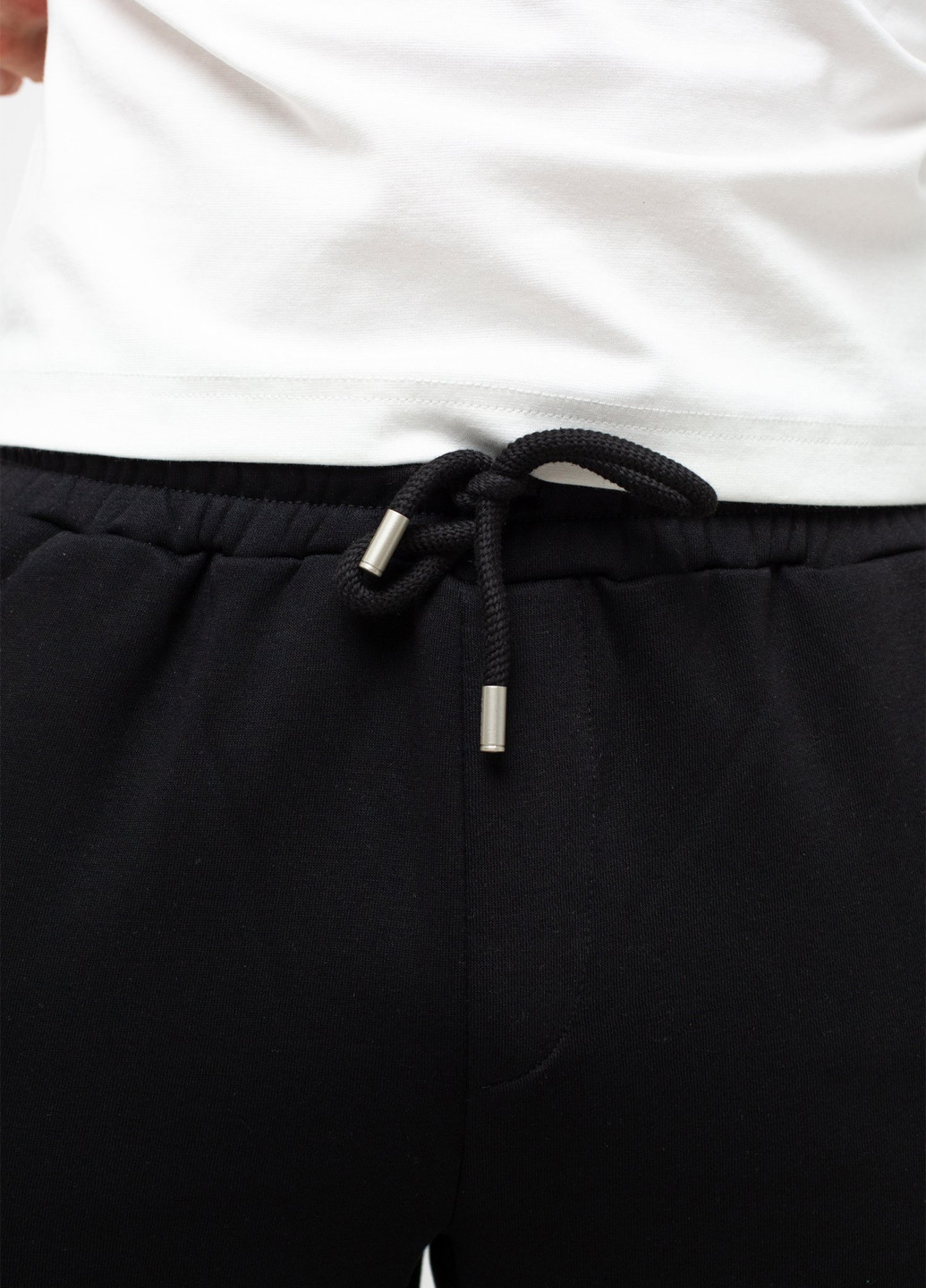 Черные спортивные, кэжуал демисезонные прямые брюки K.O.R