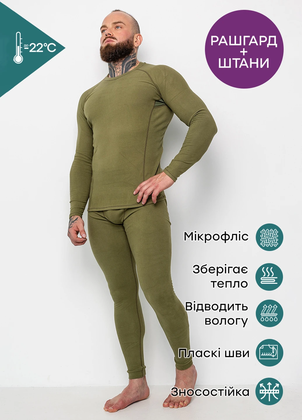 Термокостюм (рашгард, леггинсы) TOTALFIT (303451085)