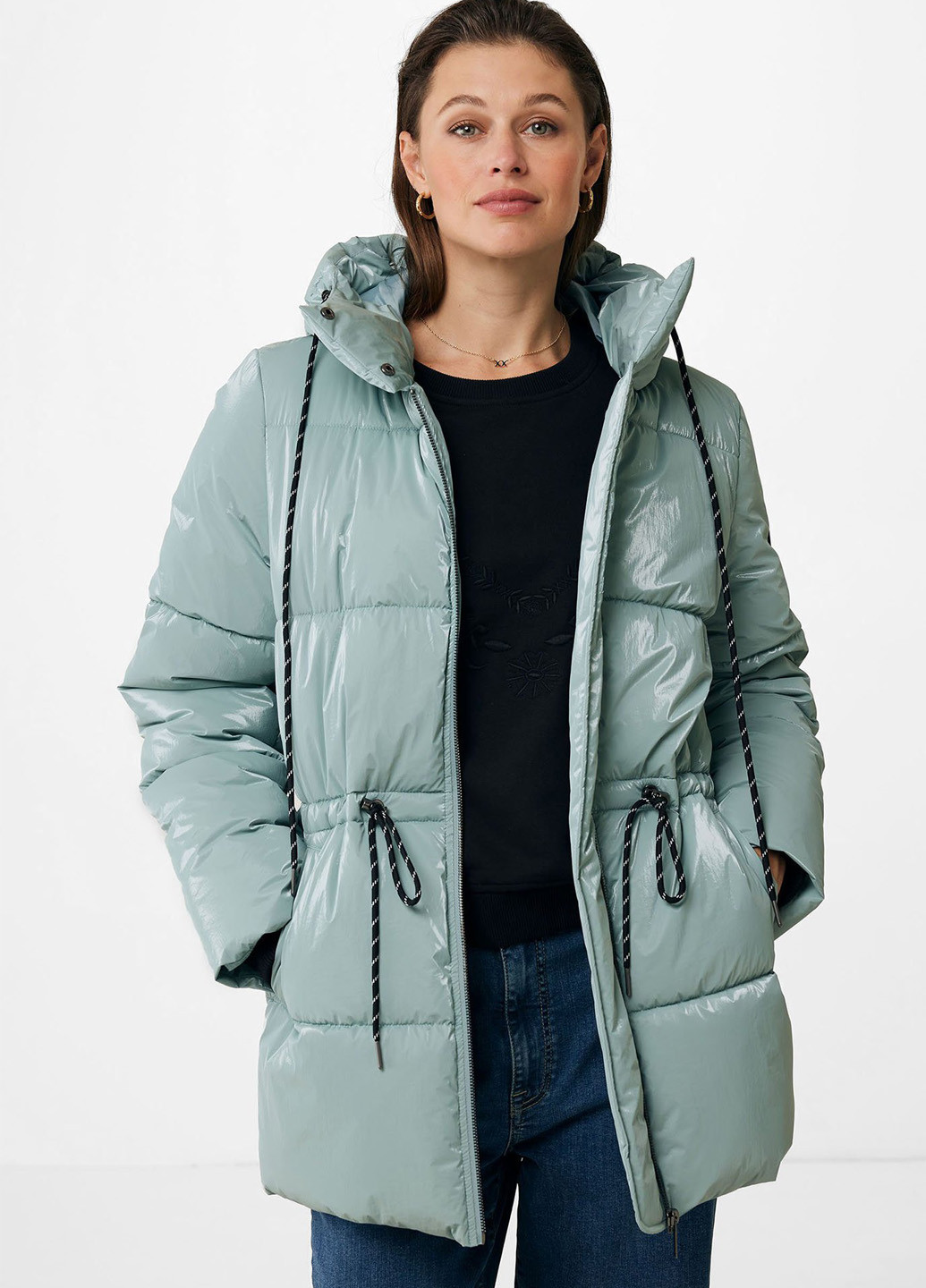 Бирюзовая зимняя куртка Mexx