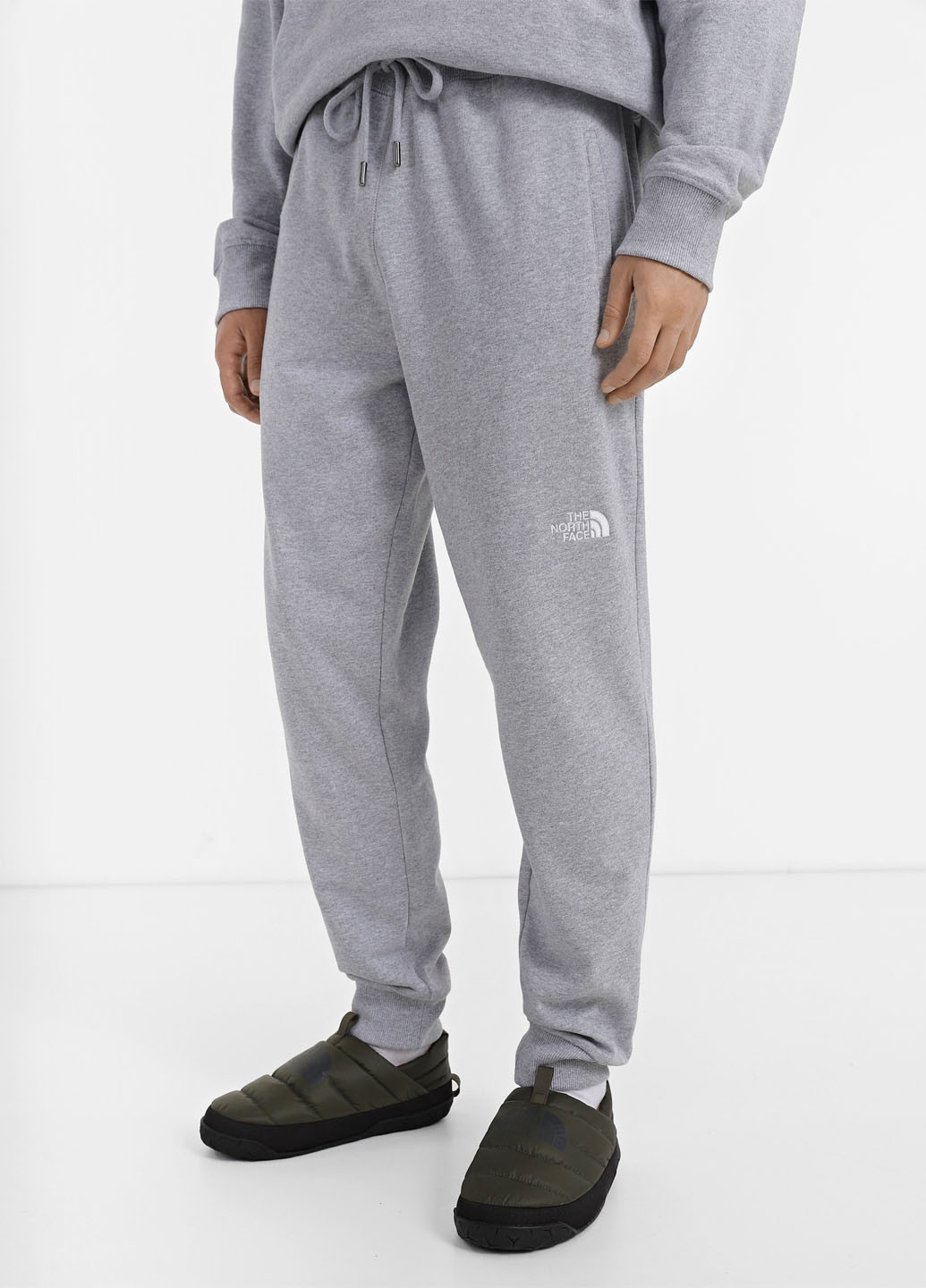 Серые спортивные демисезонные джоггеры брюки The North Face