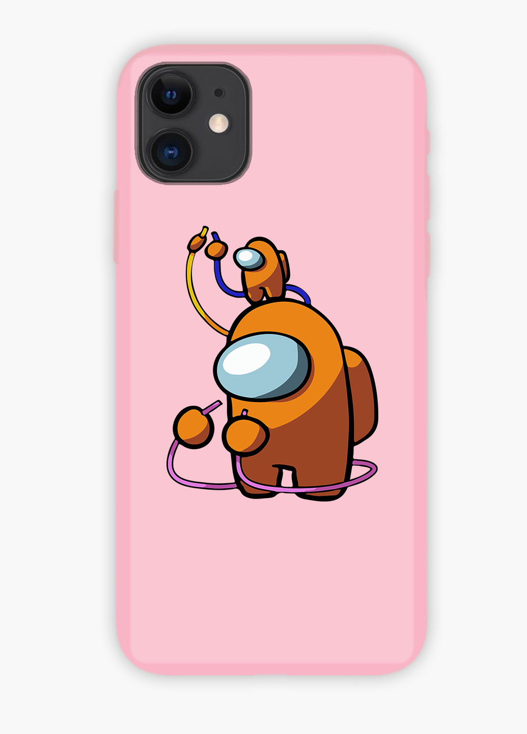 Чехол силиконовый Apple Iphone 11 Pro Амонг Ас Оранжевый (Among Us Orange) (9231-2413) MobiPrint (219566348)