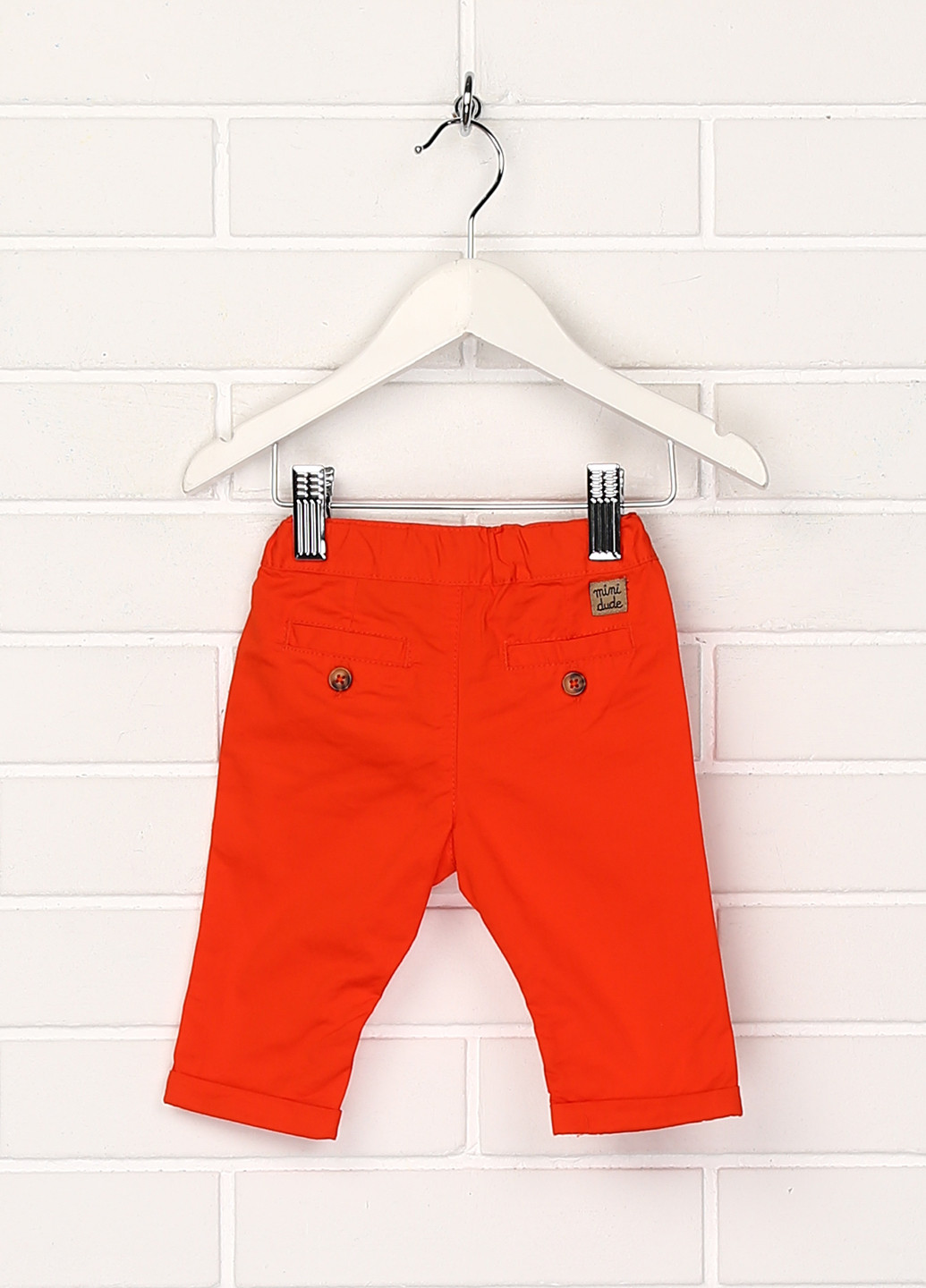 Оранжевые кэжуал летние с высокой талией брюки Kiabi