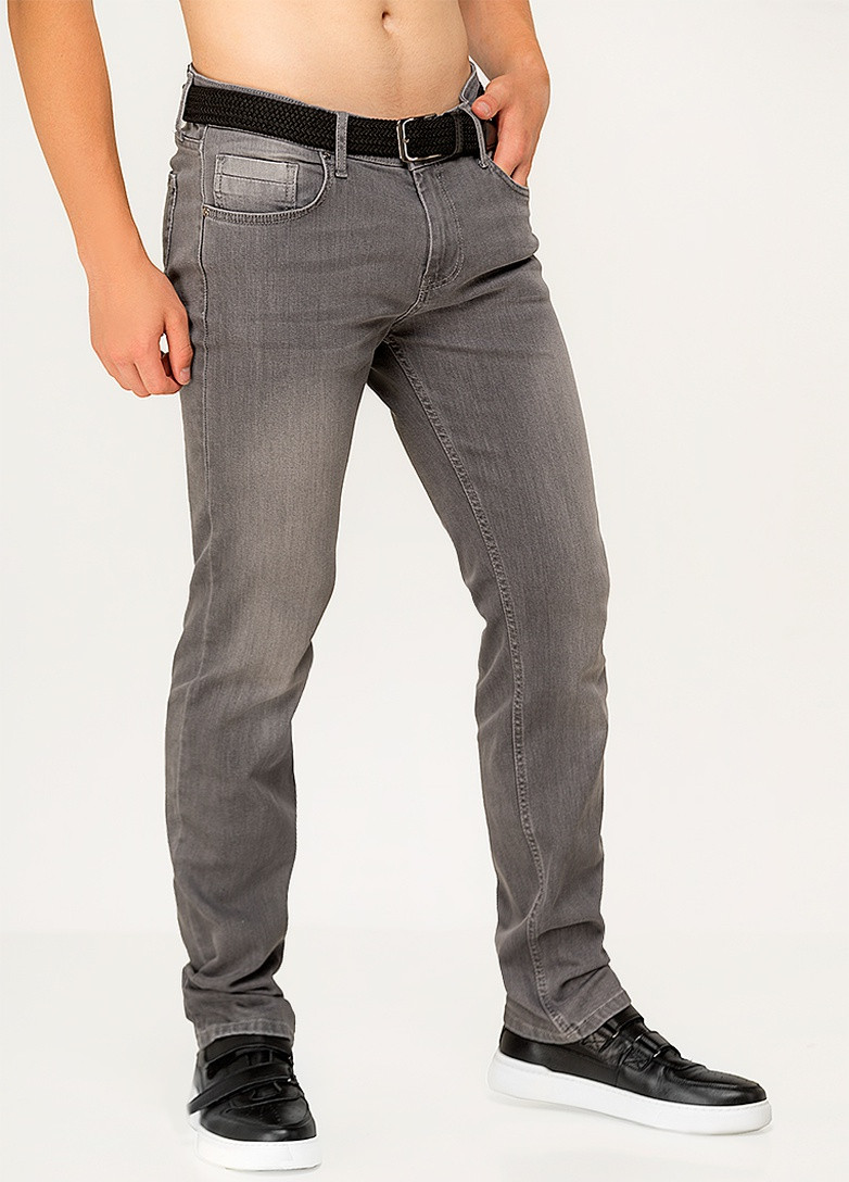 Серые летние джинсы mark 1133-06 38 серый (2000904425112) Twister