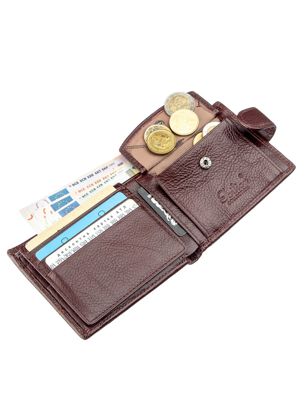 Мужской кожаный кошелек 11,5х9,5х1,5 см Tailian (252133125)