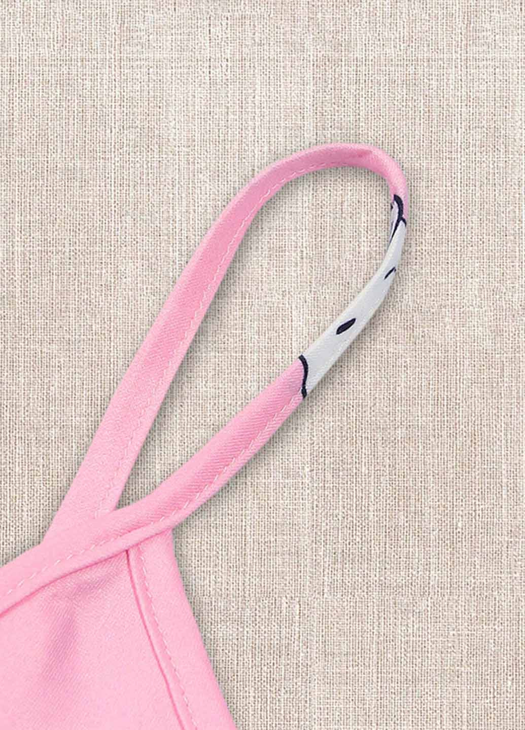 Рожева всесезон піжама (топ, шорти) топ + шорти SHEIN