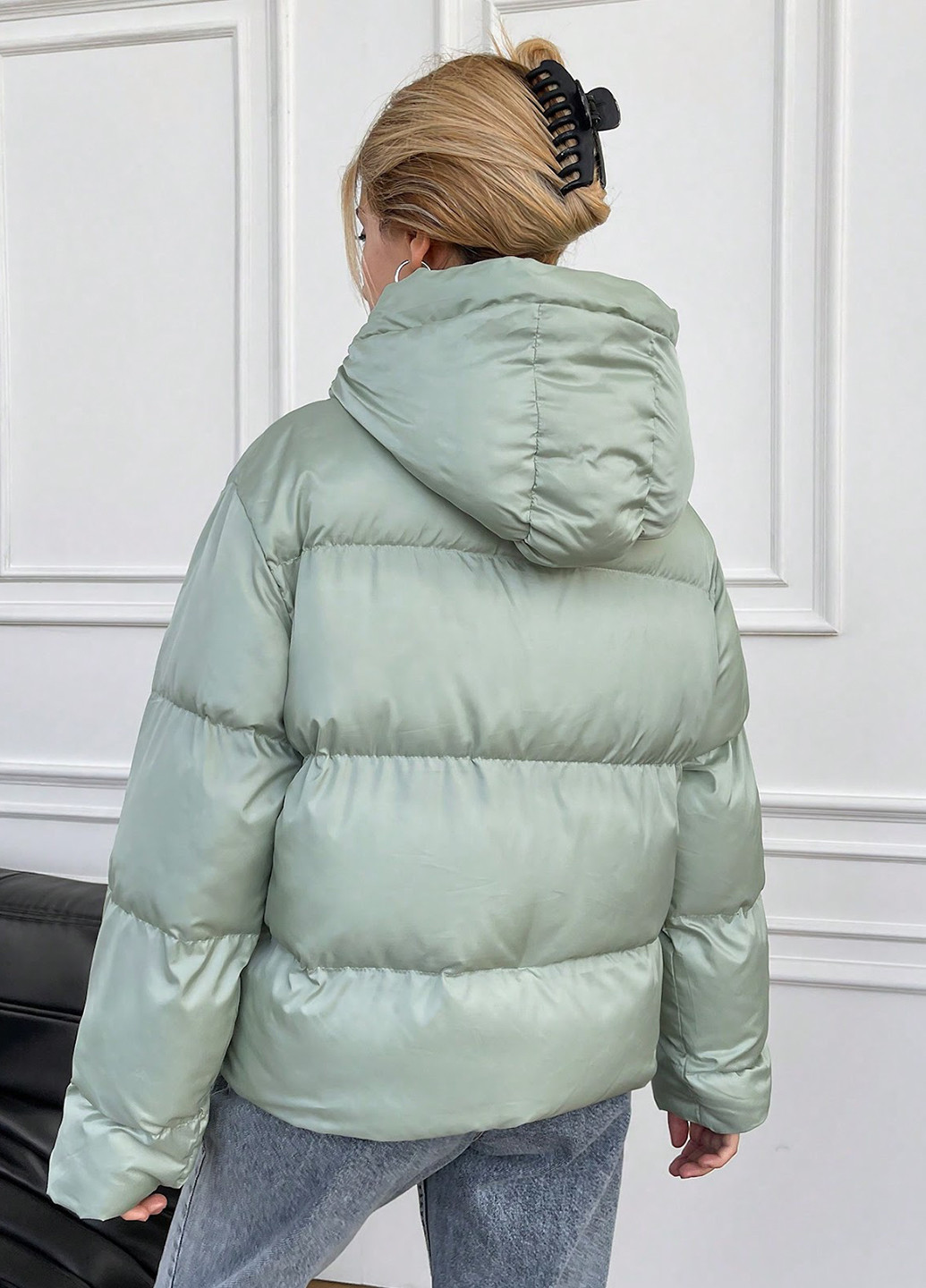 М'ятна зимня куртка куртка-ковдра SHEIN