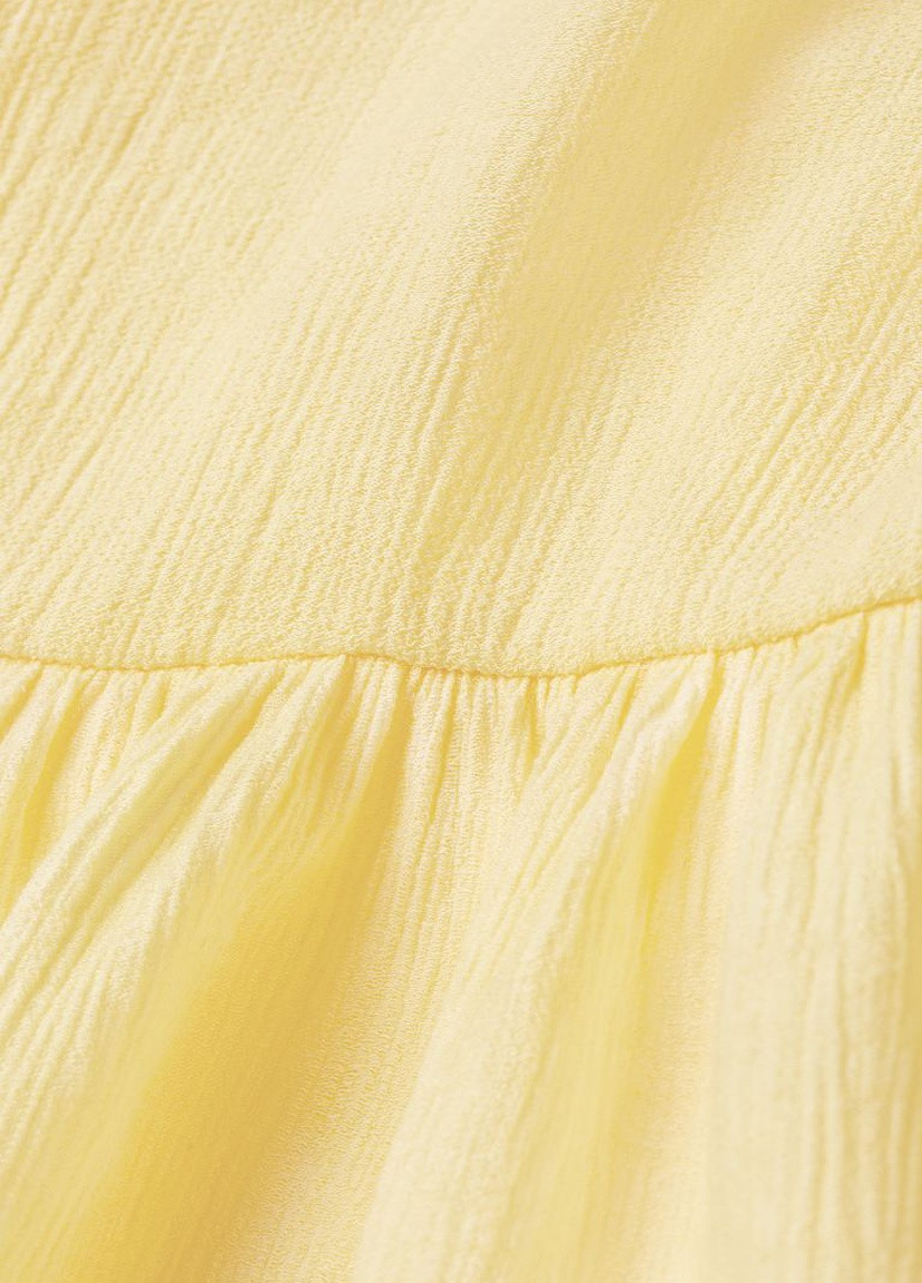 Світло-жовта демісезонна блузка з пишним рукавом H&M