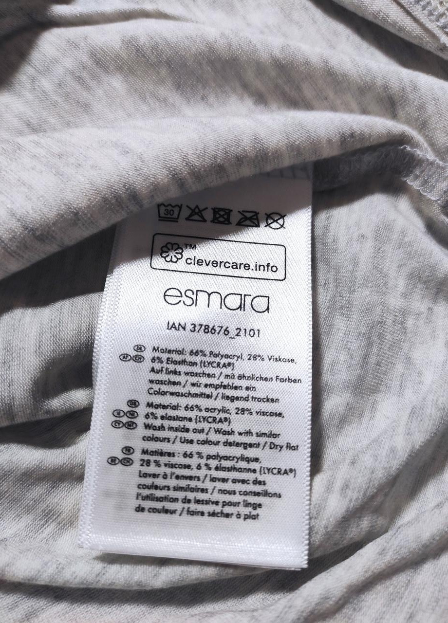 Термо белье, комплект термобелья Esmara серый вискоза