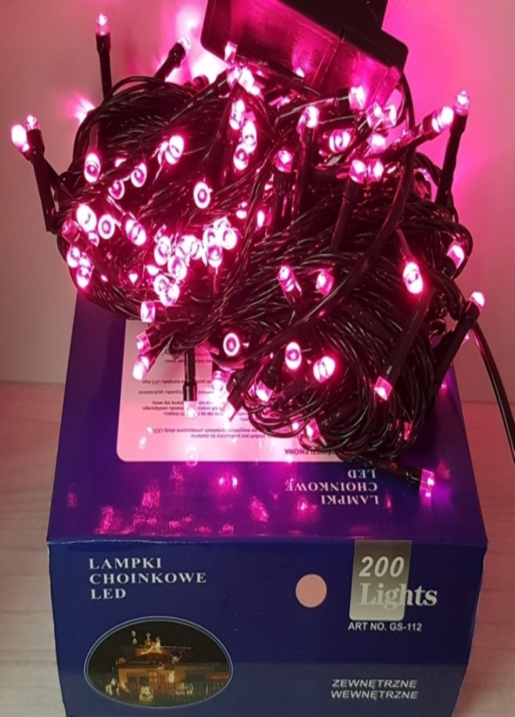Светодиодная гирлянда LED 200 Розовая 16м с контроллером (64884001) Francesco Marconi (201693085)