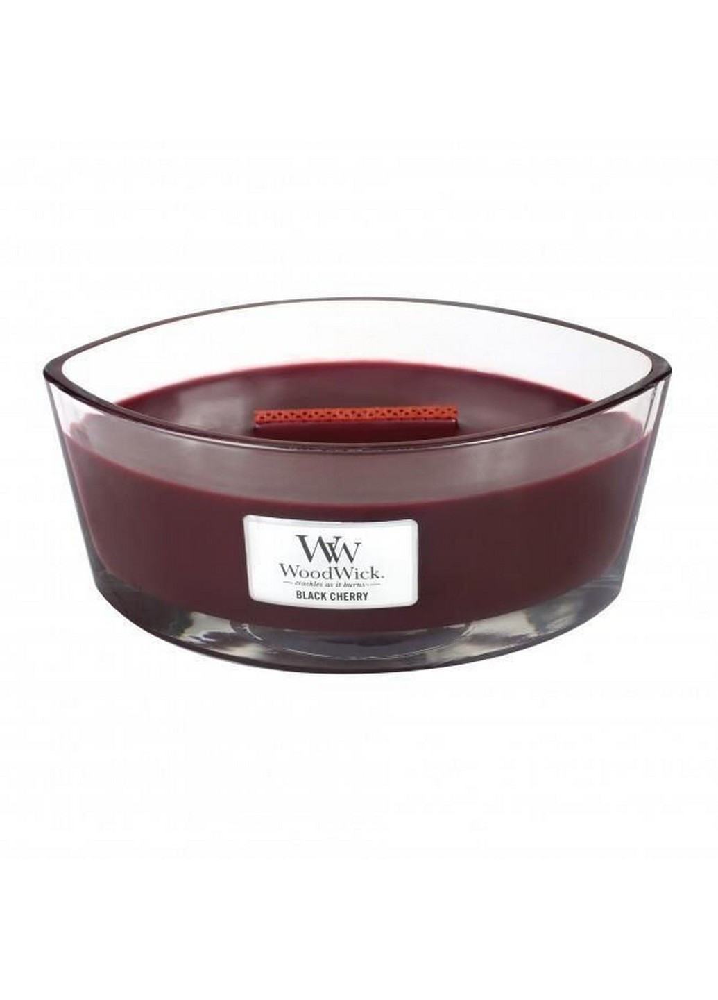 Ароматическая свеча в стекле Ellipse Black Cherry 453 г (76100E) WoodWick (227516146)