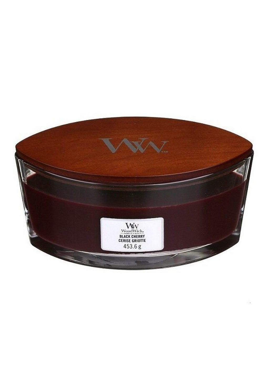 Ароматическая свеча в стекле Ellipse Black Cherry 453 г (76100E) WoodWick (227516146)