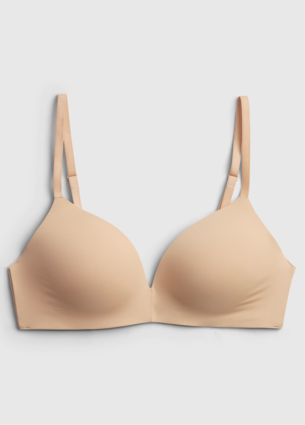 Бежевий тріенджел бюстгальтер Gap без кісточок нейлон