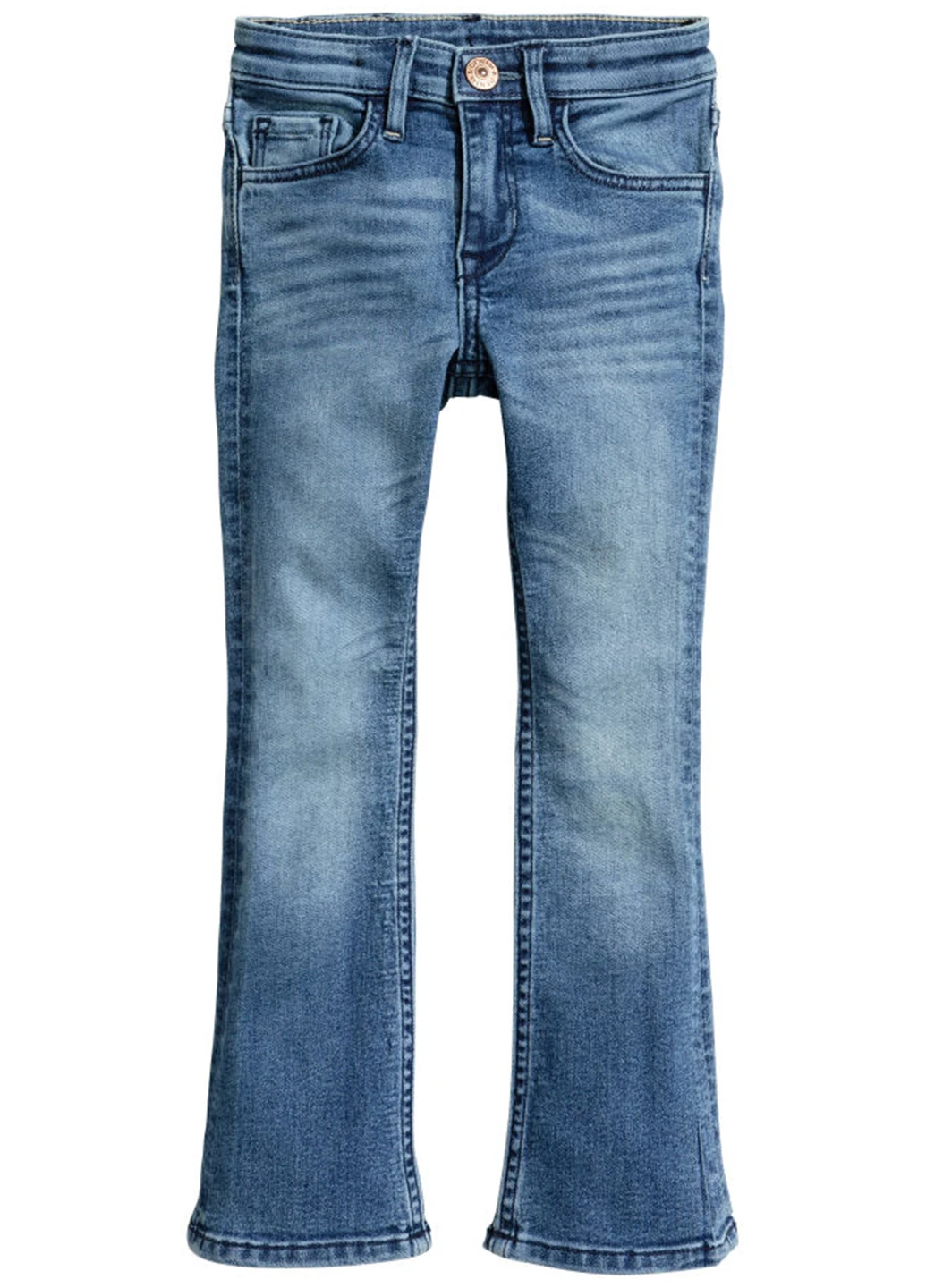 Синие демисезонные клеш джинсы H&M